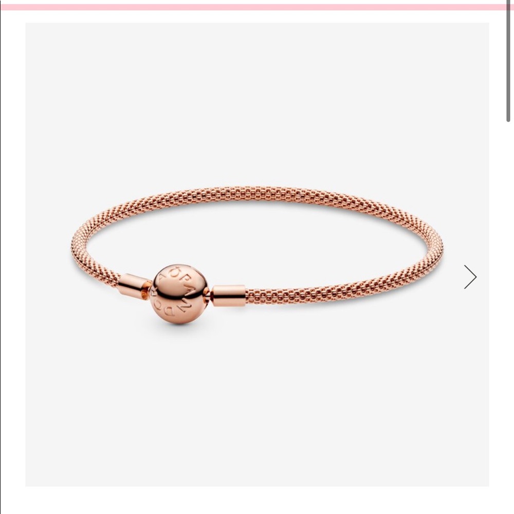 Pandora  mesh 6.7 bracelet in rose gold brand new